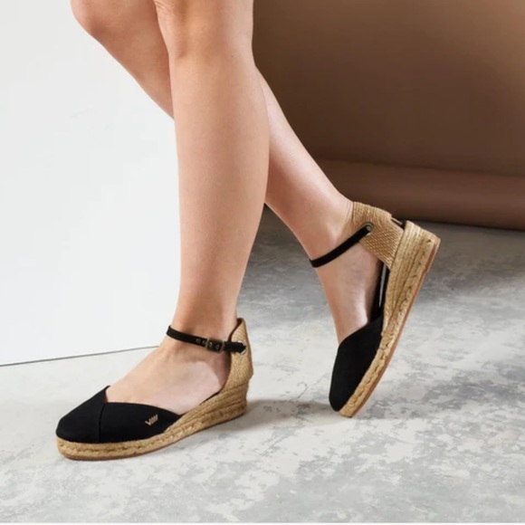Viscata Barcelona Pubol Canvas Espadrille Low Wedges - Picture 4 of 13